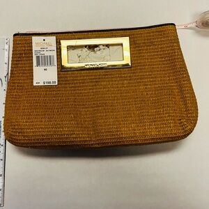 Michael Kors Gold Woven Wristlet